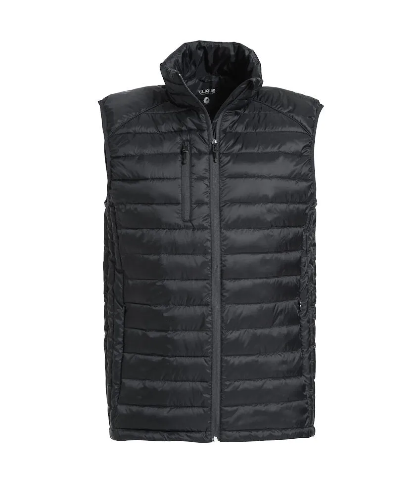 020974 Clique Hudson Padded Gilet With Left Chest & Back Logo