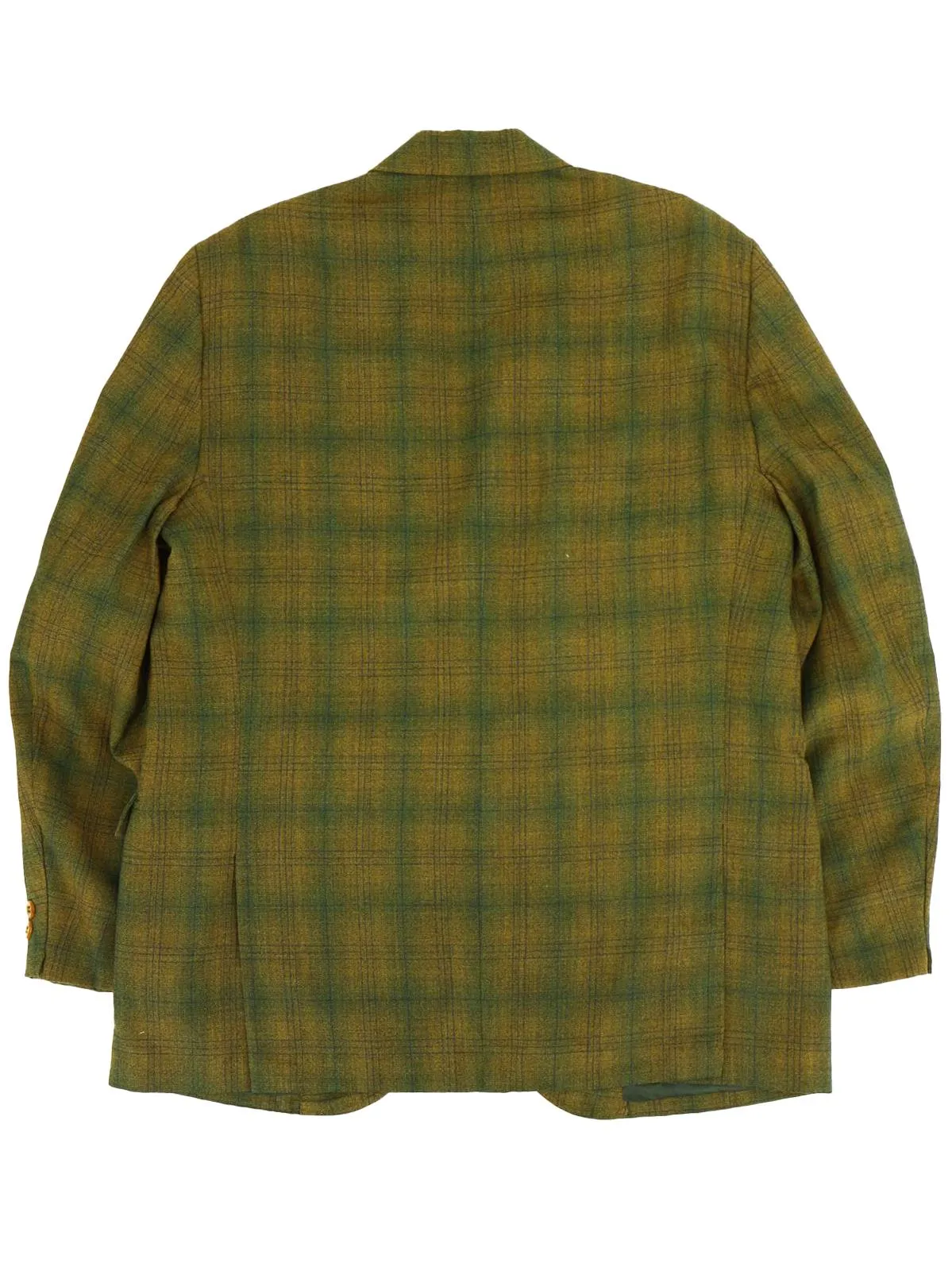 1950s Green Check Pattern Vintage Jacket