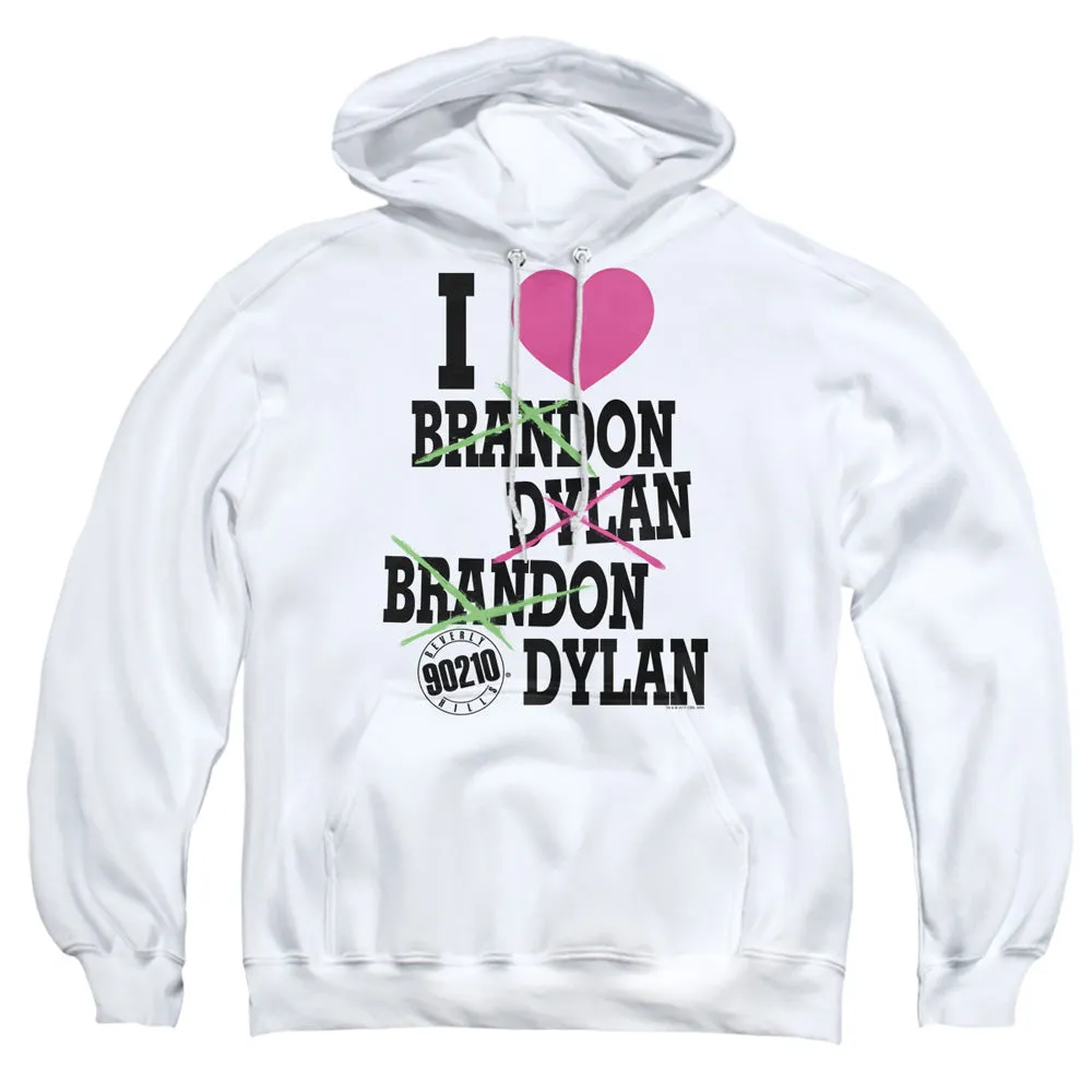 90210 I Heart 90210 Mens Hoodie White