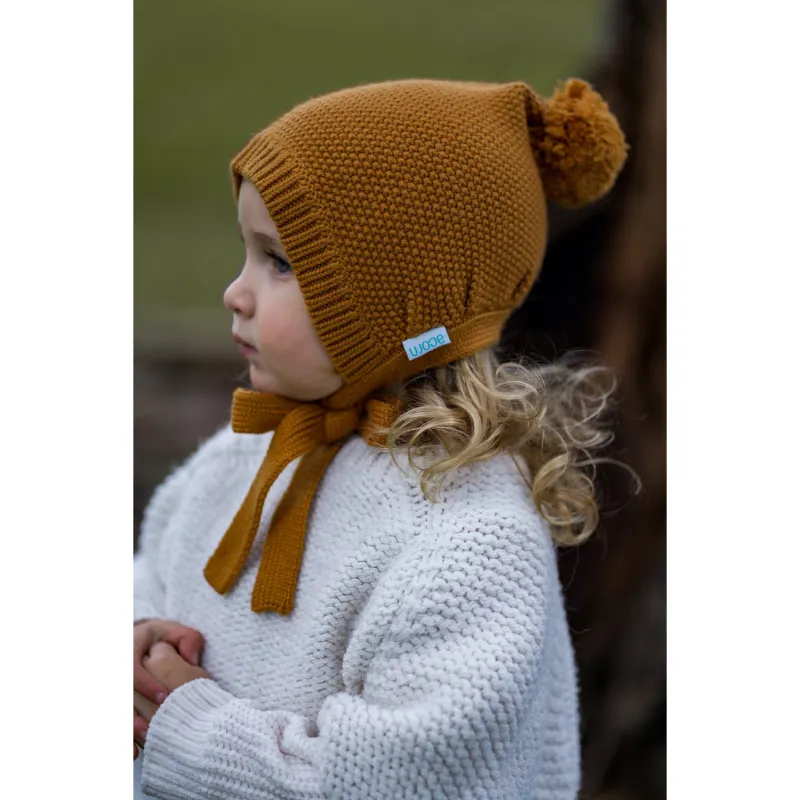 Acorn Elfin Beanie - Caramel