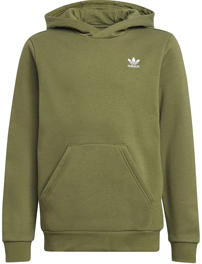 Adidas Originals Juniors Adicolor Hoodie Focus Olive White