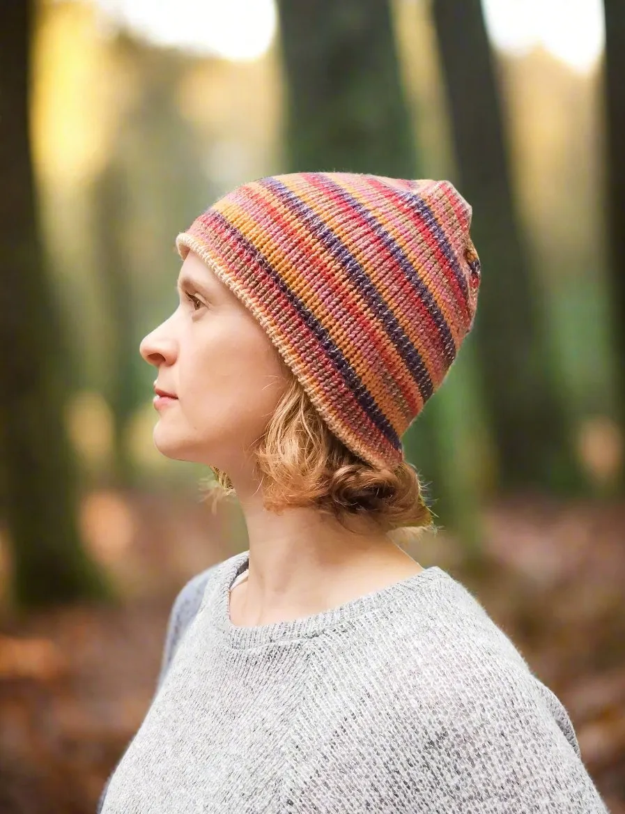 Adults Autumn Rainbow Beanie Hat