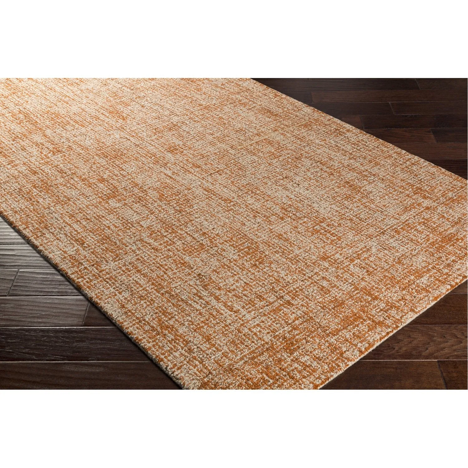 Aiden Hand Tufted Rug in Burnt Orange, Khaki