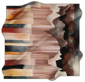 Aker Ashley Abstract Silk Scarf No. 31