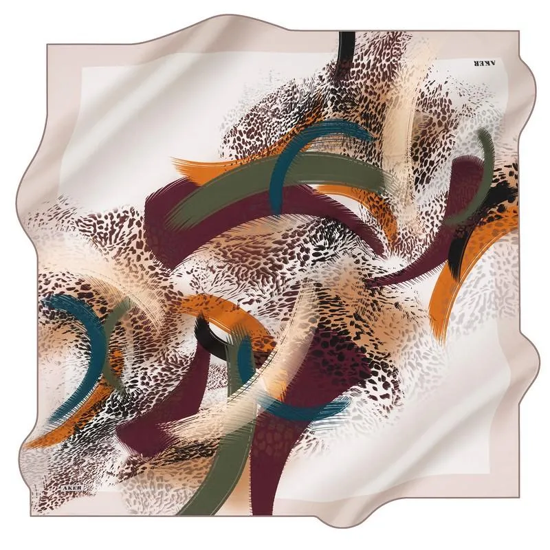 Aker Auckland Arty Silk Scarf No. 91