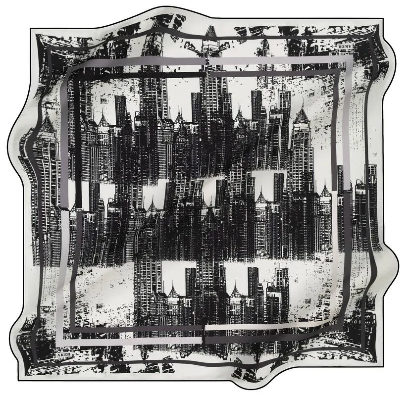 Aker New York Silk Twill Scarf No. 12