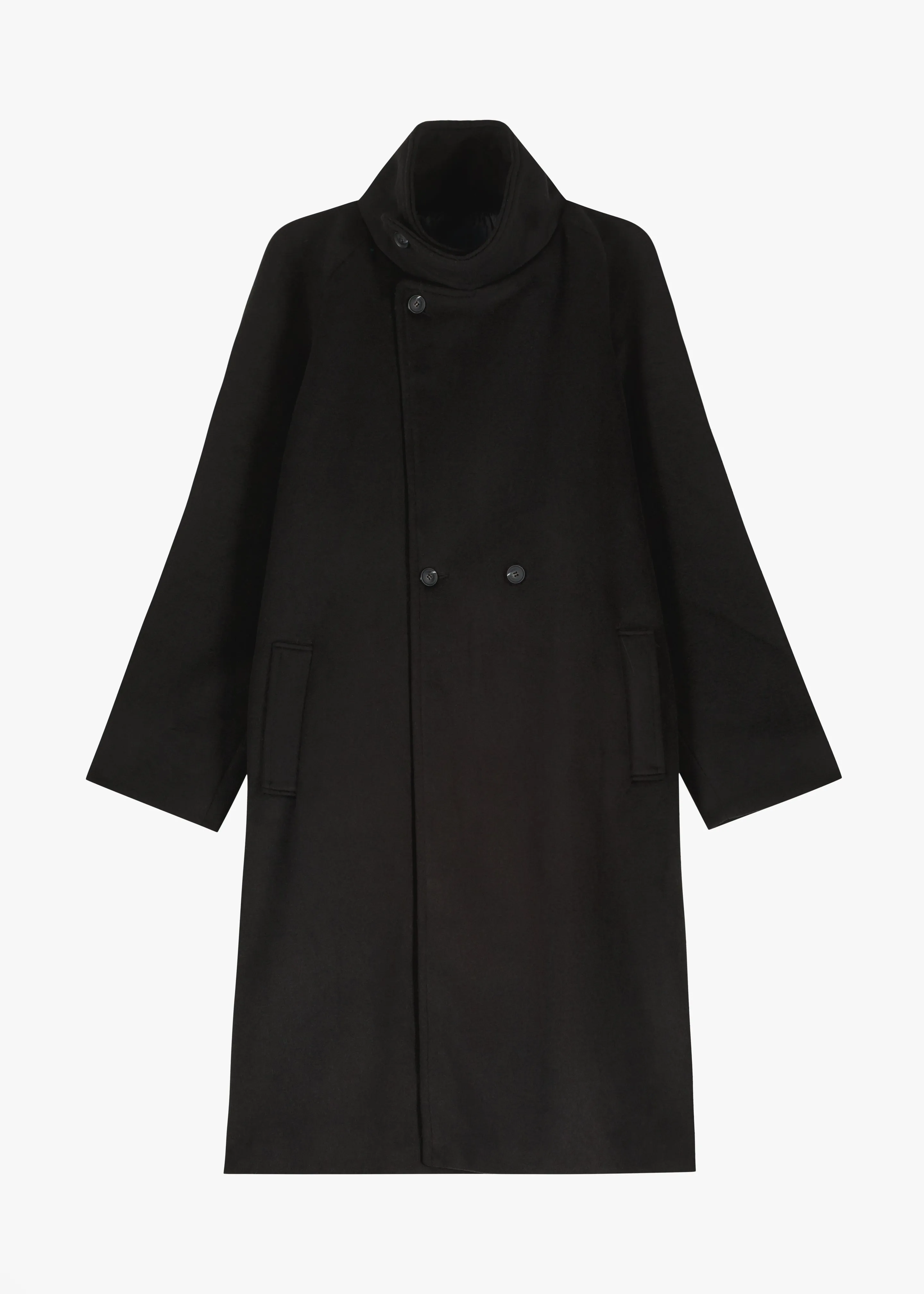 Andrea Double Breasted Coat - Black