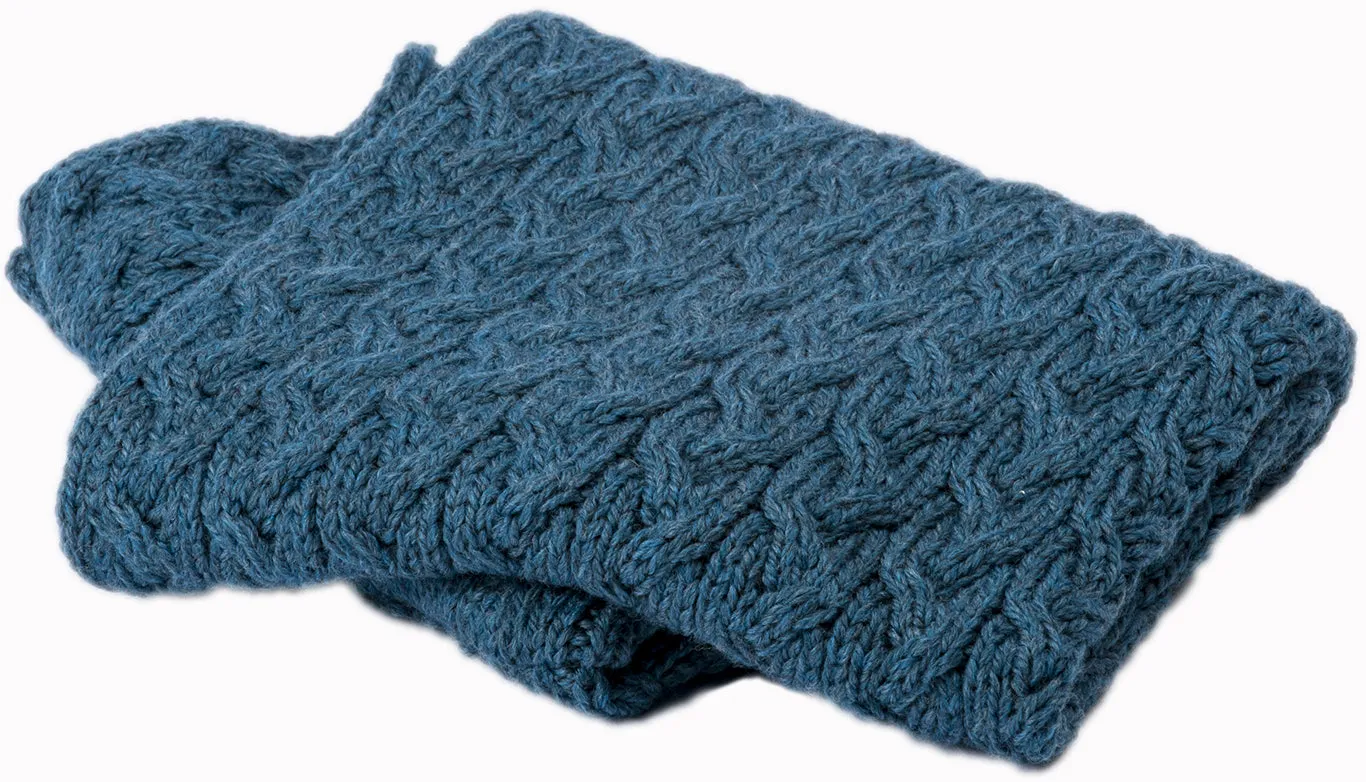 Aran Infinity Cable Scarf | Irish Sea