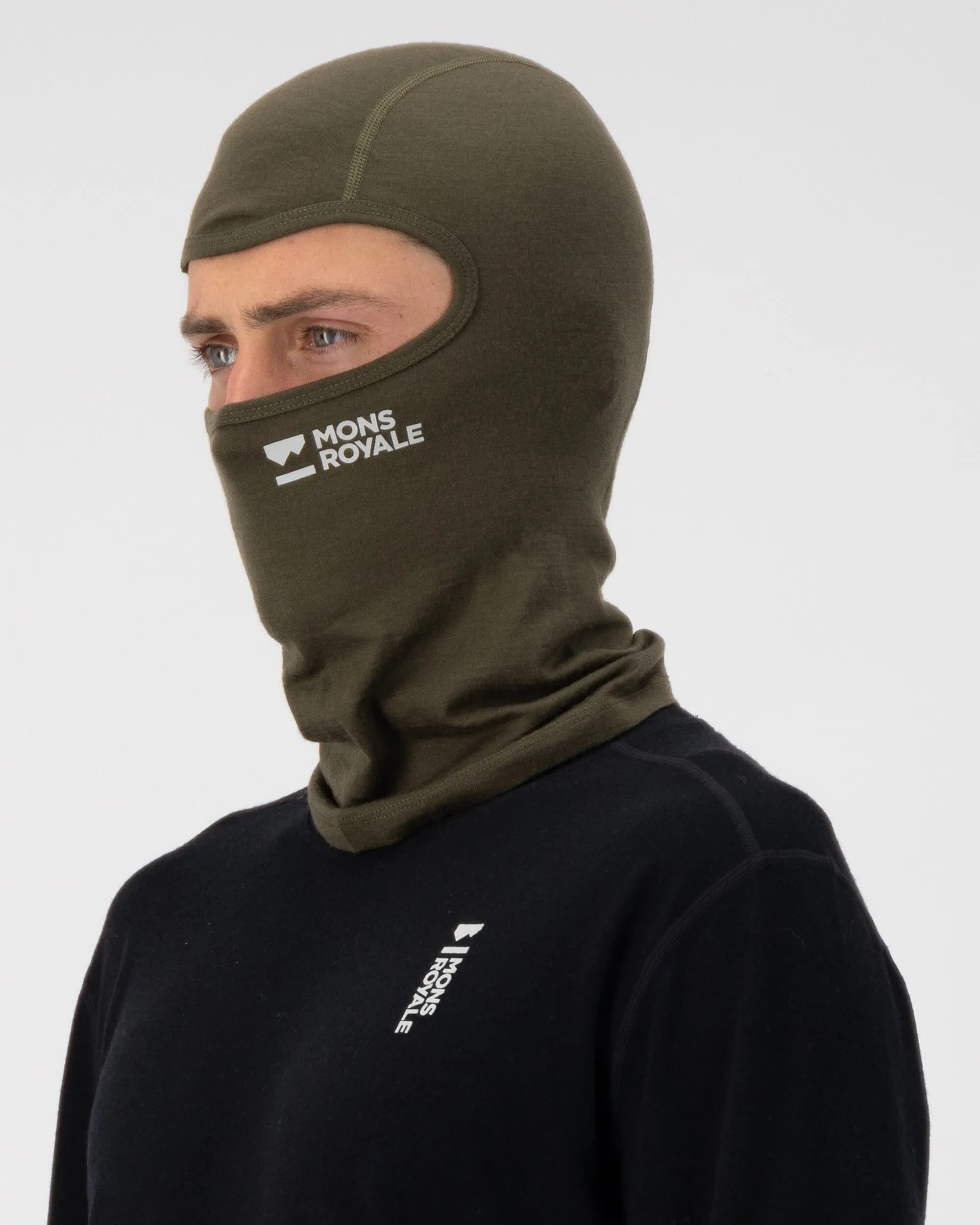 B3 Merino Balaclava - Dark Olive