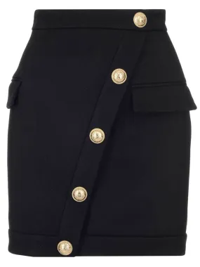 Balmain Button Embellished Pencil Skirt