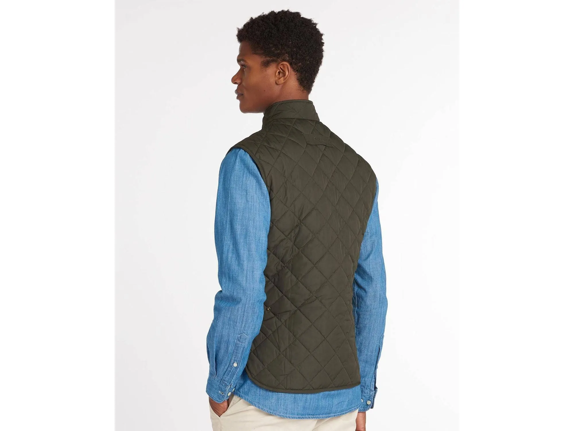 Barbour Lowerdale Gilet Quilted Lightweight Insulated Vest In Olive