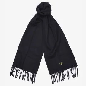 Barbour Plain Lambswool Scarf in Black