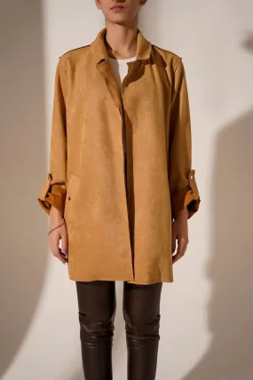 BASIC SUEDE COAT