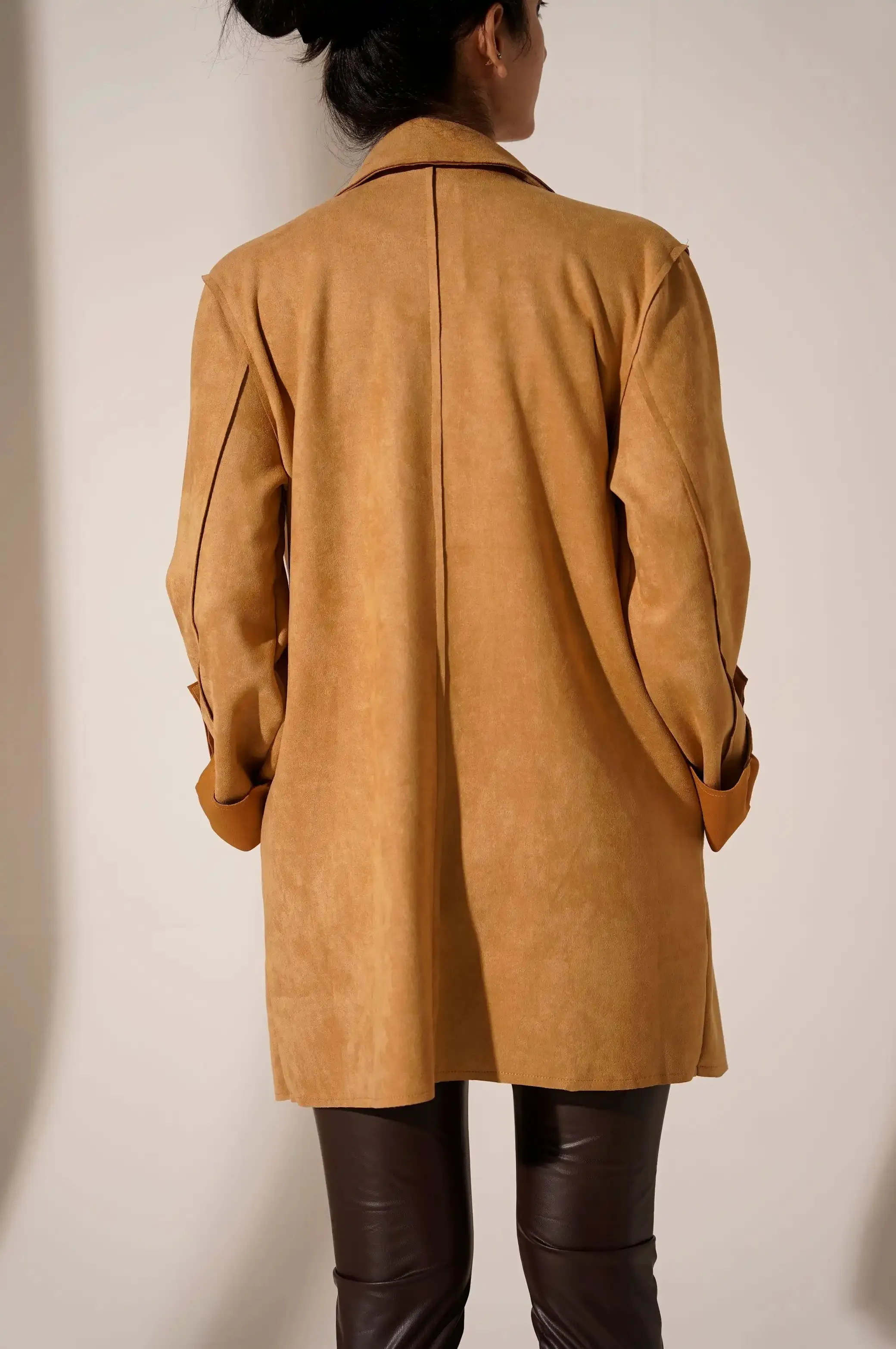 BASIC SUEDE COAT