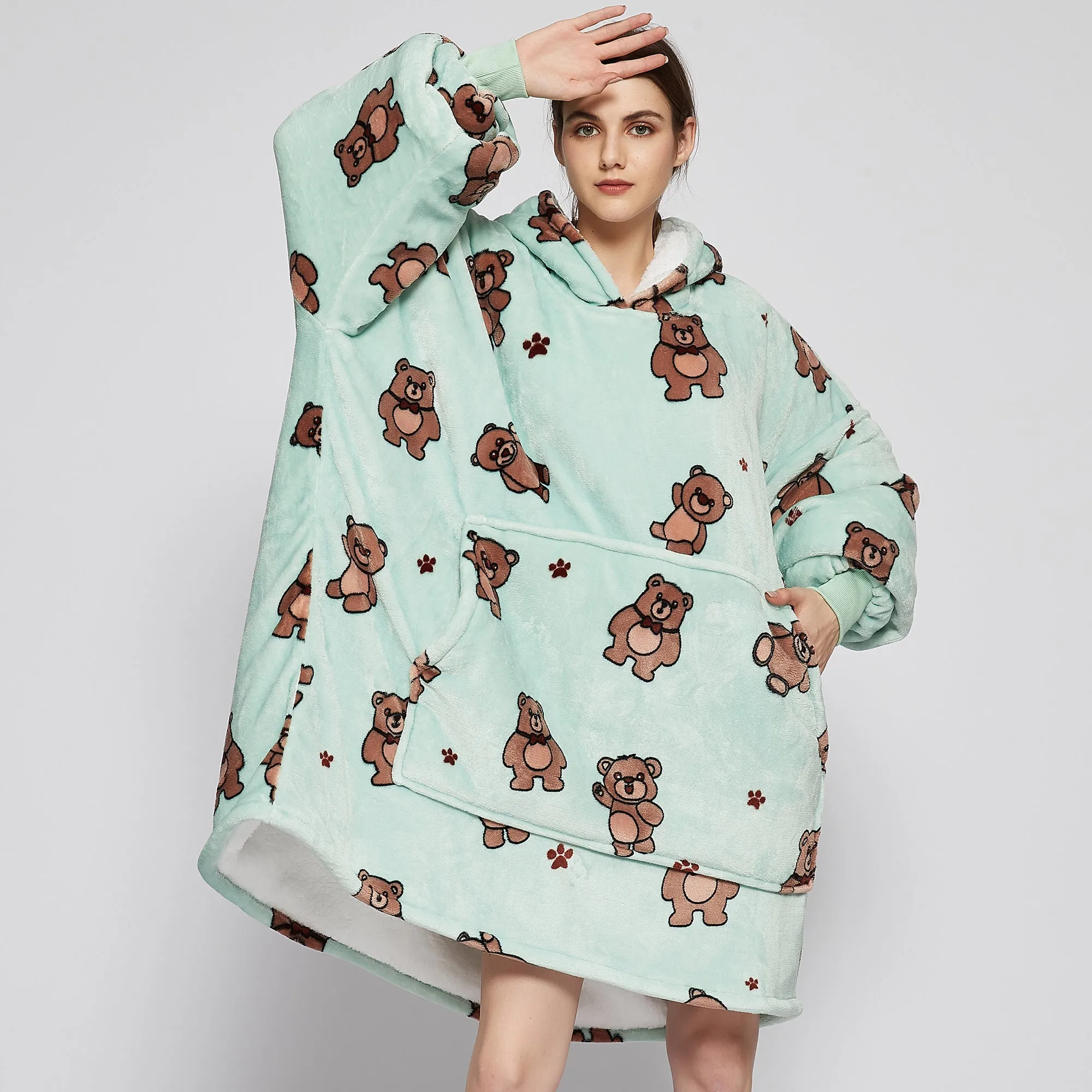 Bear Hoodie Blanket