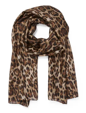 Betty Leopard Print Scarf