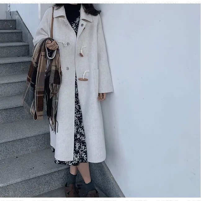 Big-Pocket Wool Duffle Coat