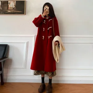 Big-Pocket Wool Duffle Coat