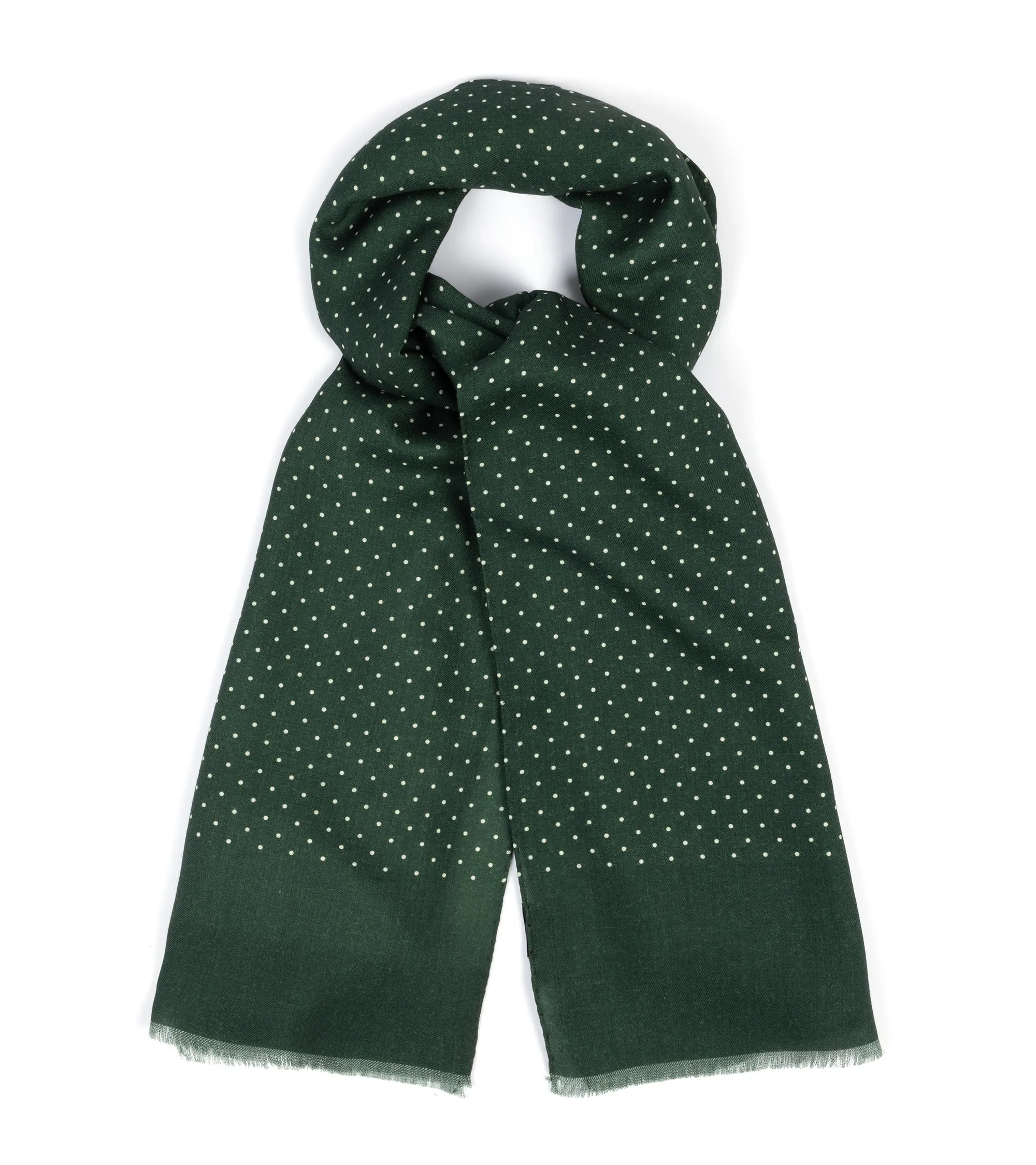 Bigi Lightweight Wool Scarf: Green