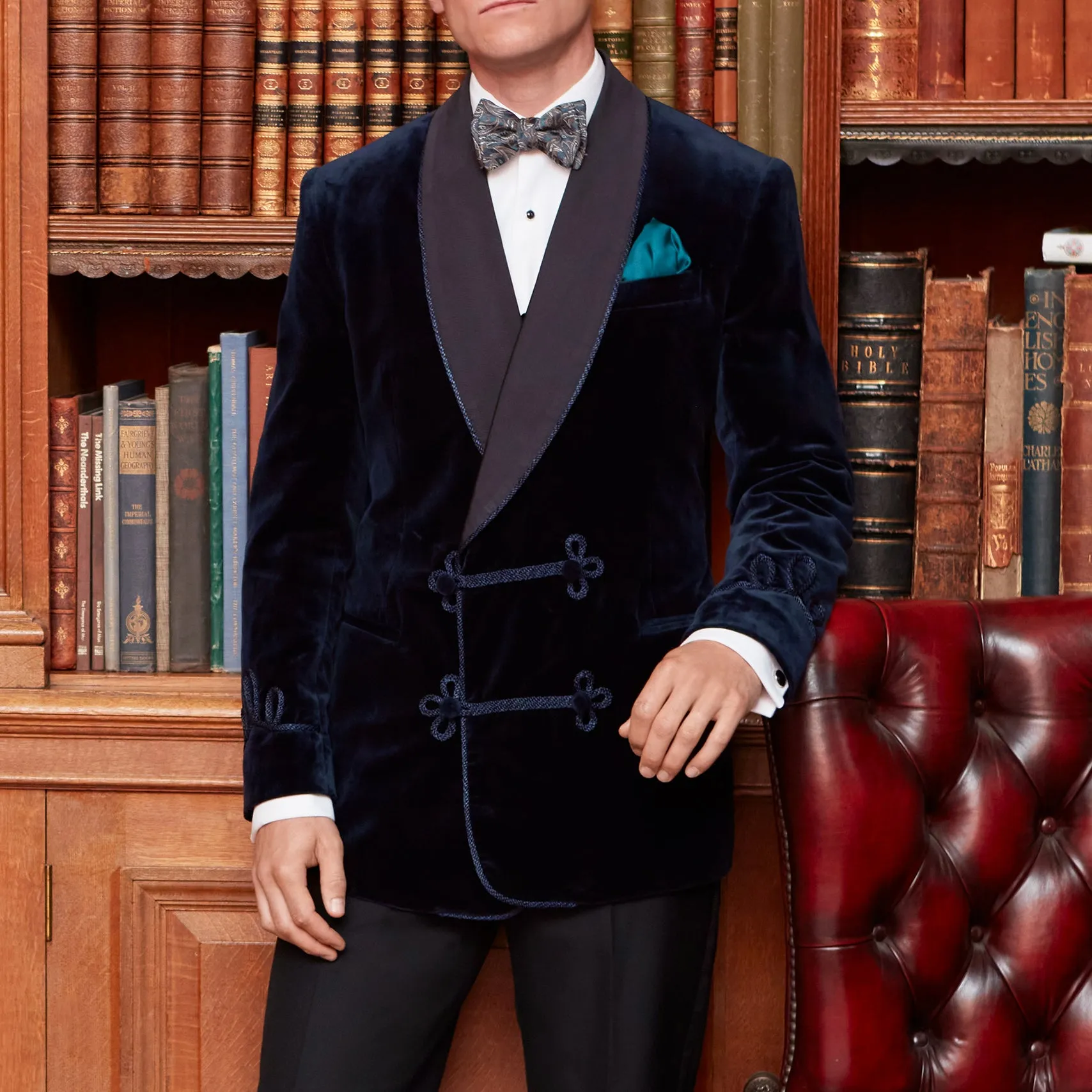 Bloomsbury Navy Velvet Jacket