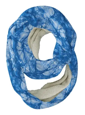 Blue Batik Infinity Scarf