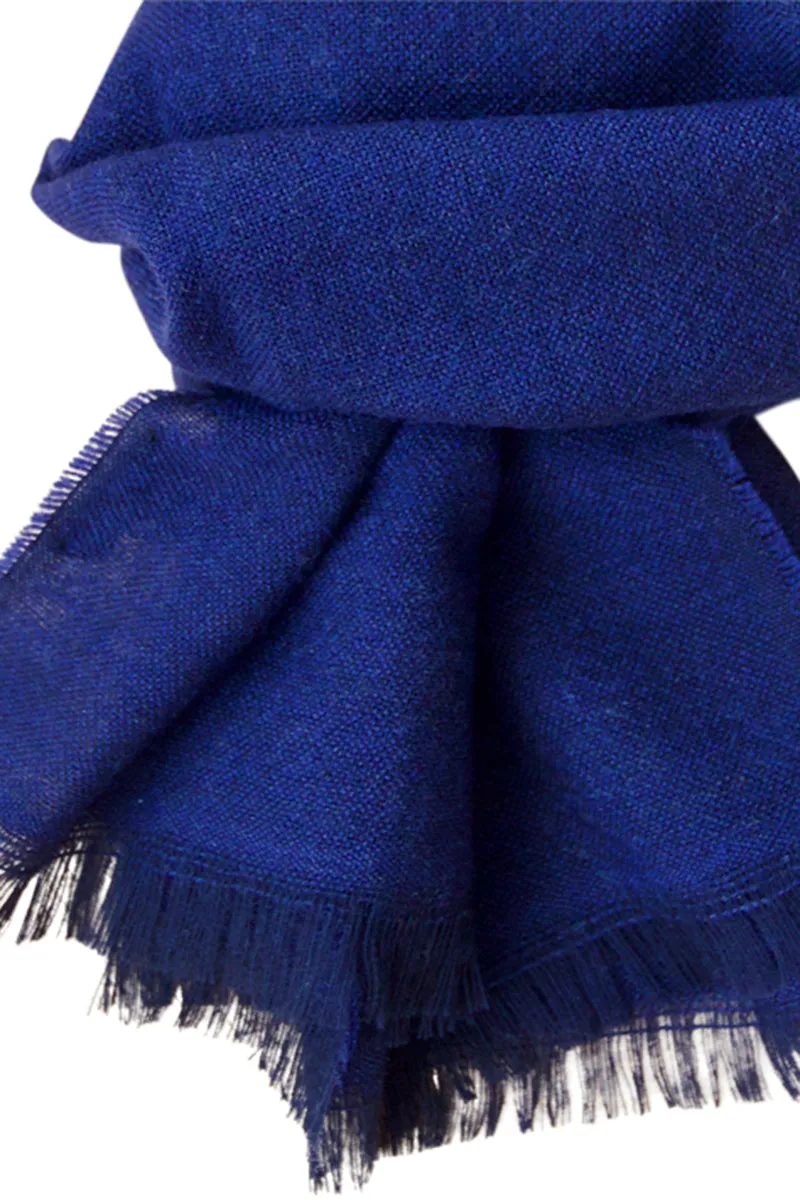 Blue cashmere scarf