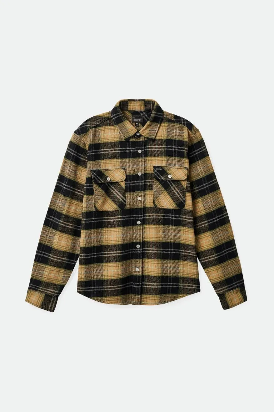 Bowery L/S Flannel - Black/Sand/Olive Surplus