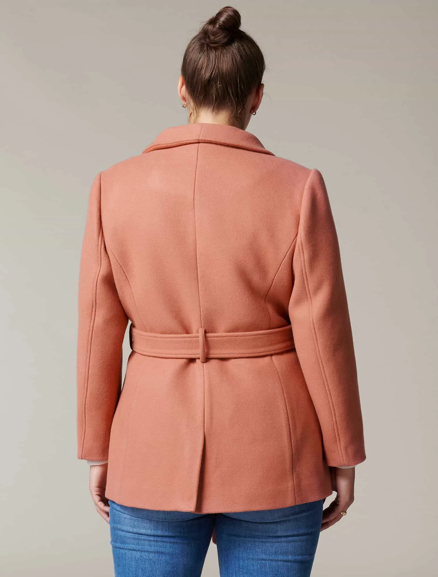 Bria Curve Short Wrap Coat