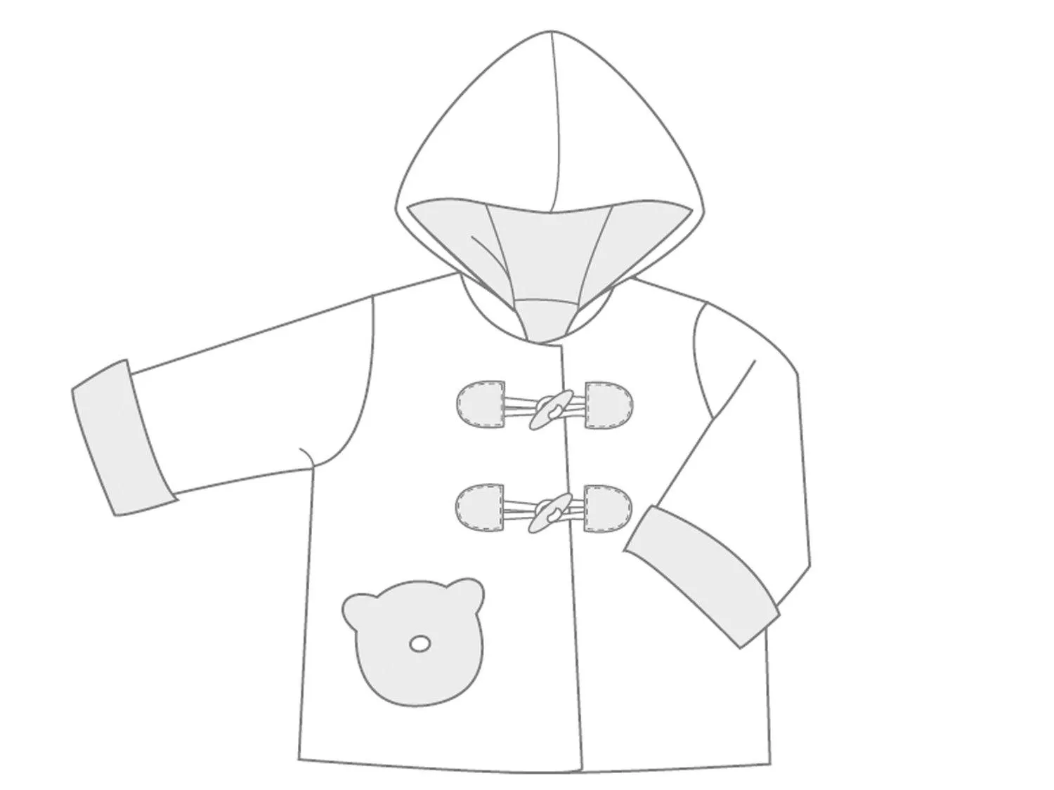 BRIO Baby duffle coat sewing pattern ebook pdf