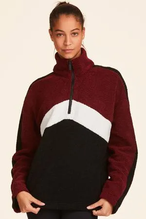 Chalet Sherpa Quarter Zip, Bordeaux