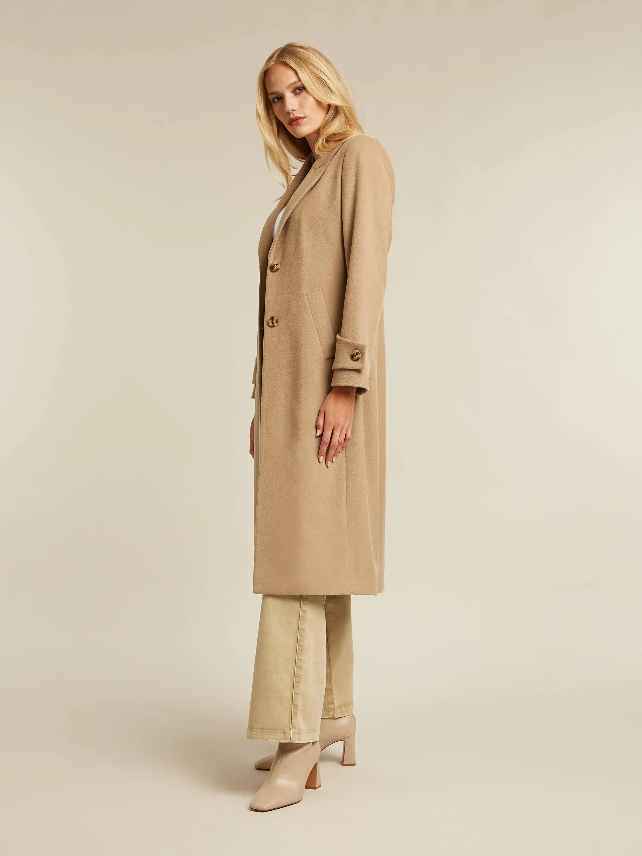 Charm long coat - Camel