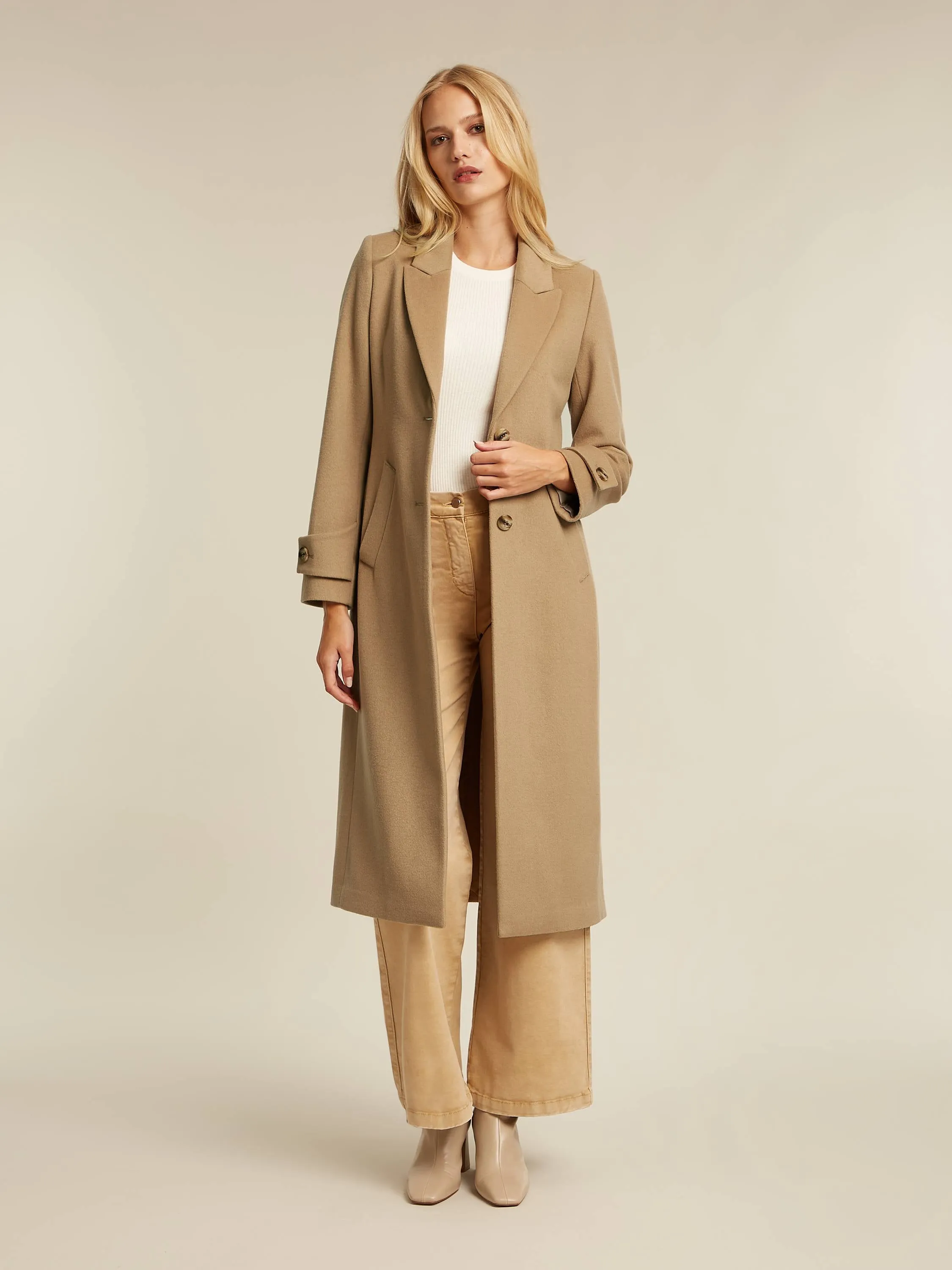 Charm long coat - Camel