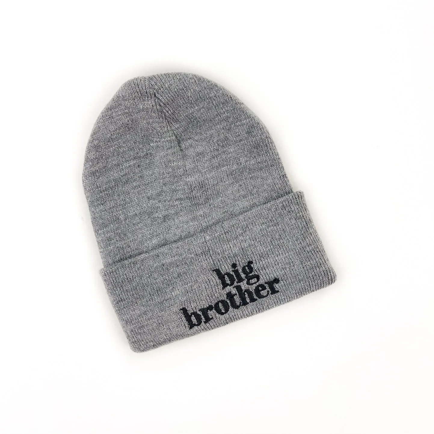 Child Beanie - Big Brother - Gray w/ Black