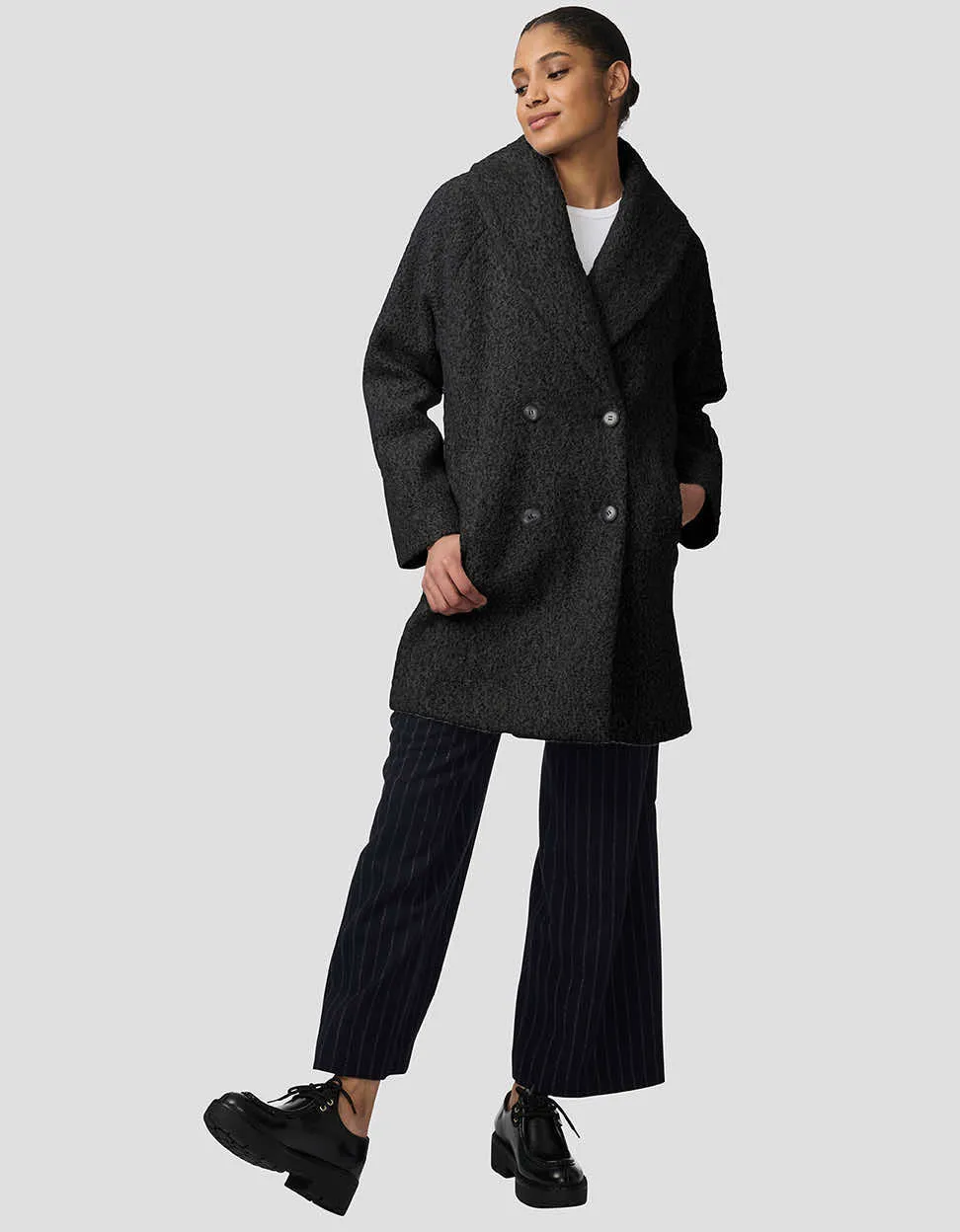 City Retreat Textured Bouclé Coat