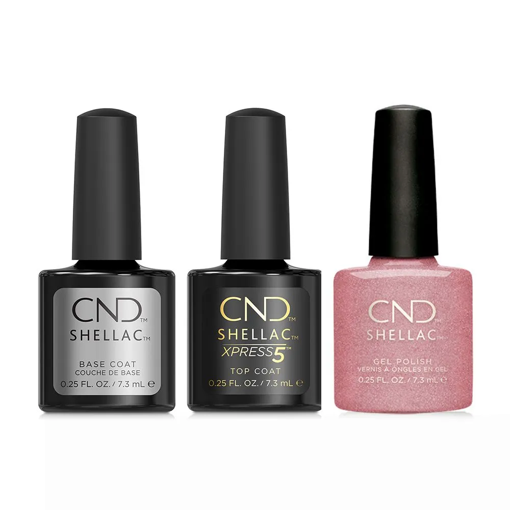 CND - Shellac Xpress5 Combo - Base, Top & Untitled Bronze (0.25 oz)