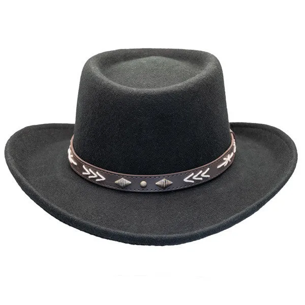 Conner - Wool Felt Arizona Gambler Hat