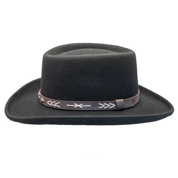 Conner - Wool Felt Arizona Gambler Hat