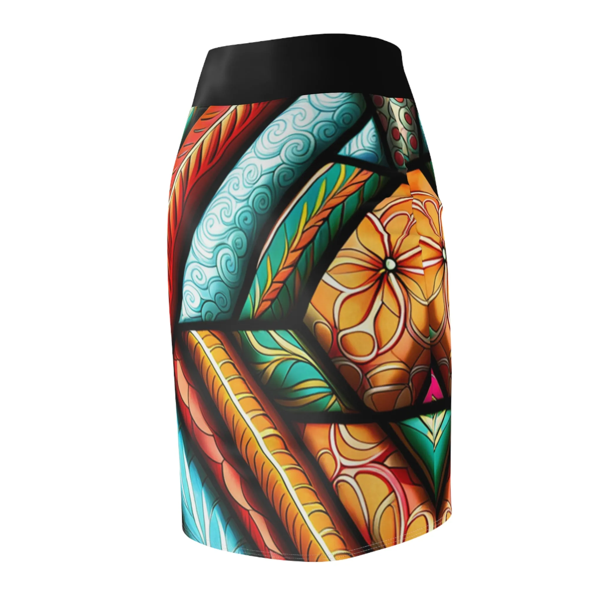 Country Living Abstract Aztec Women's Pencil Skirt (AOP)