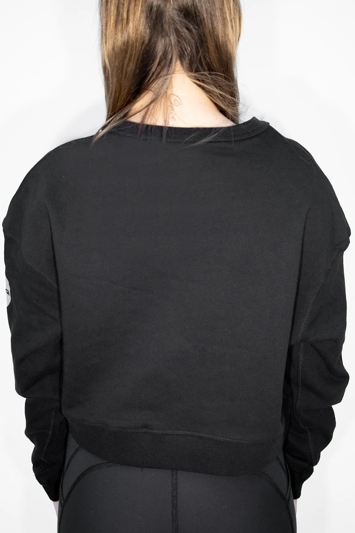 Cropped Crew Neck Jumper