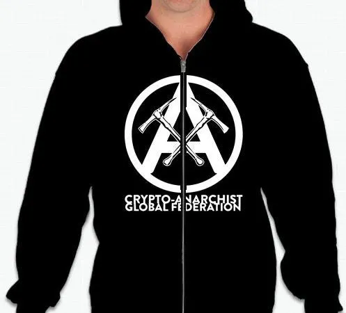 Crypto-Anarchist Global Federation Full-Zip Hoodie