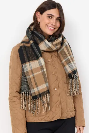 DESERT BROWN COMBO PLAID SCARF