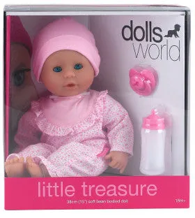 Dolls World Doll Little Treasure Light Pink Jumpsuit