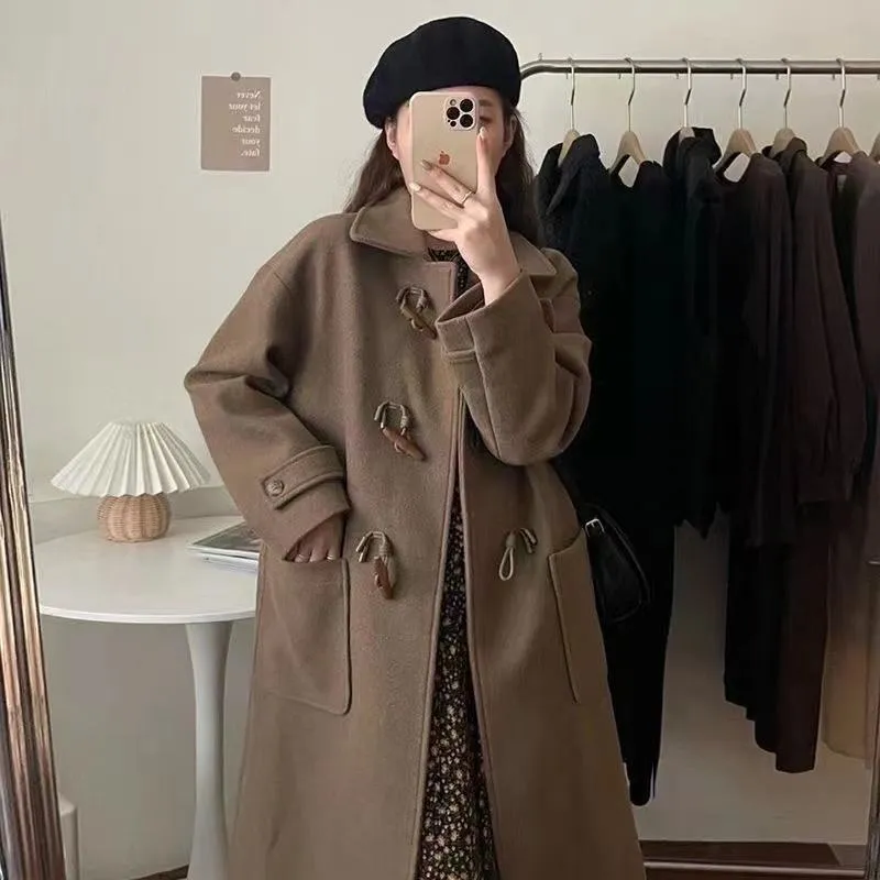 Double Layer Wool Duffle Coat