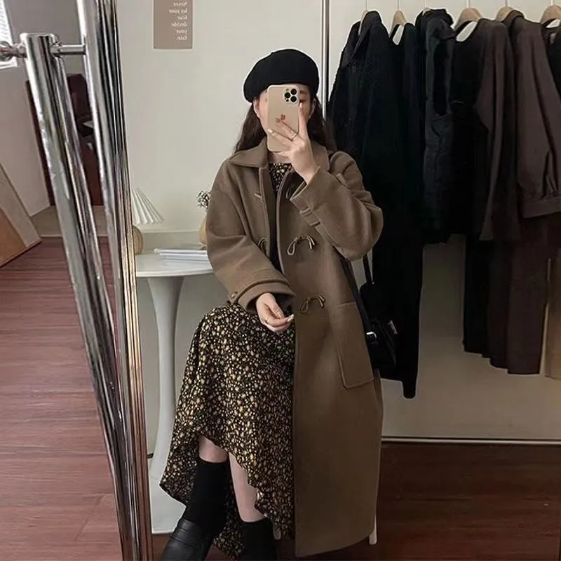 Double Layer Wool Duffle Coat