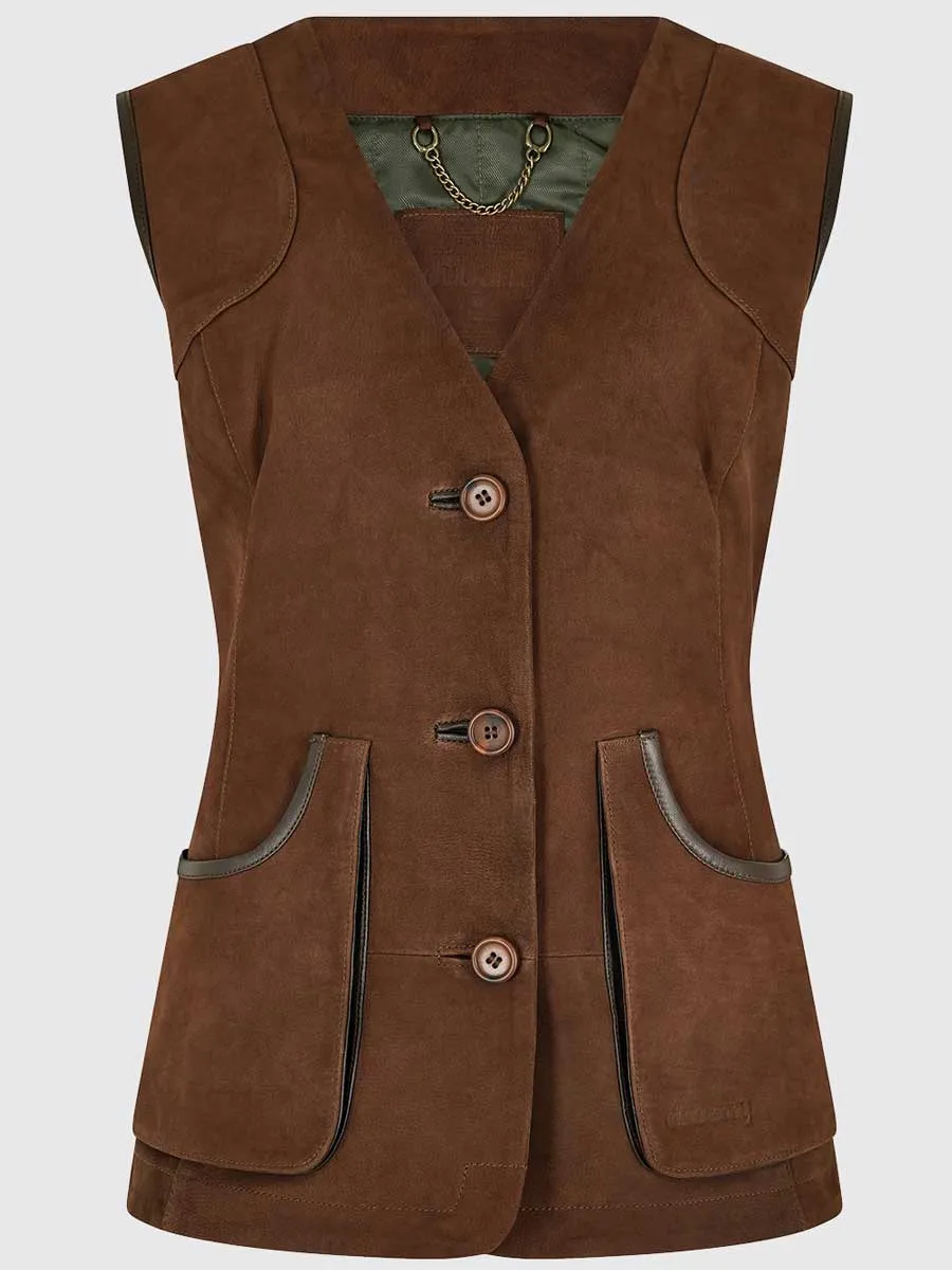 DUBARRY Allendale Leather Gilet - Women's - Walnut