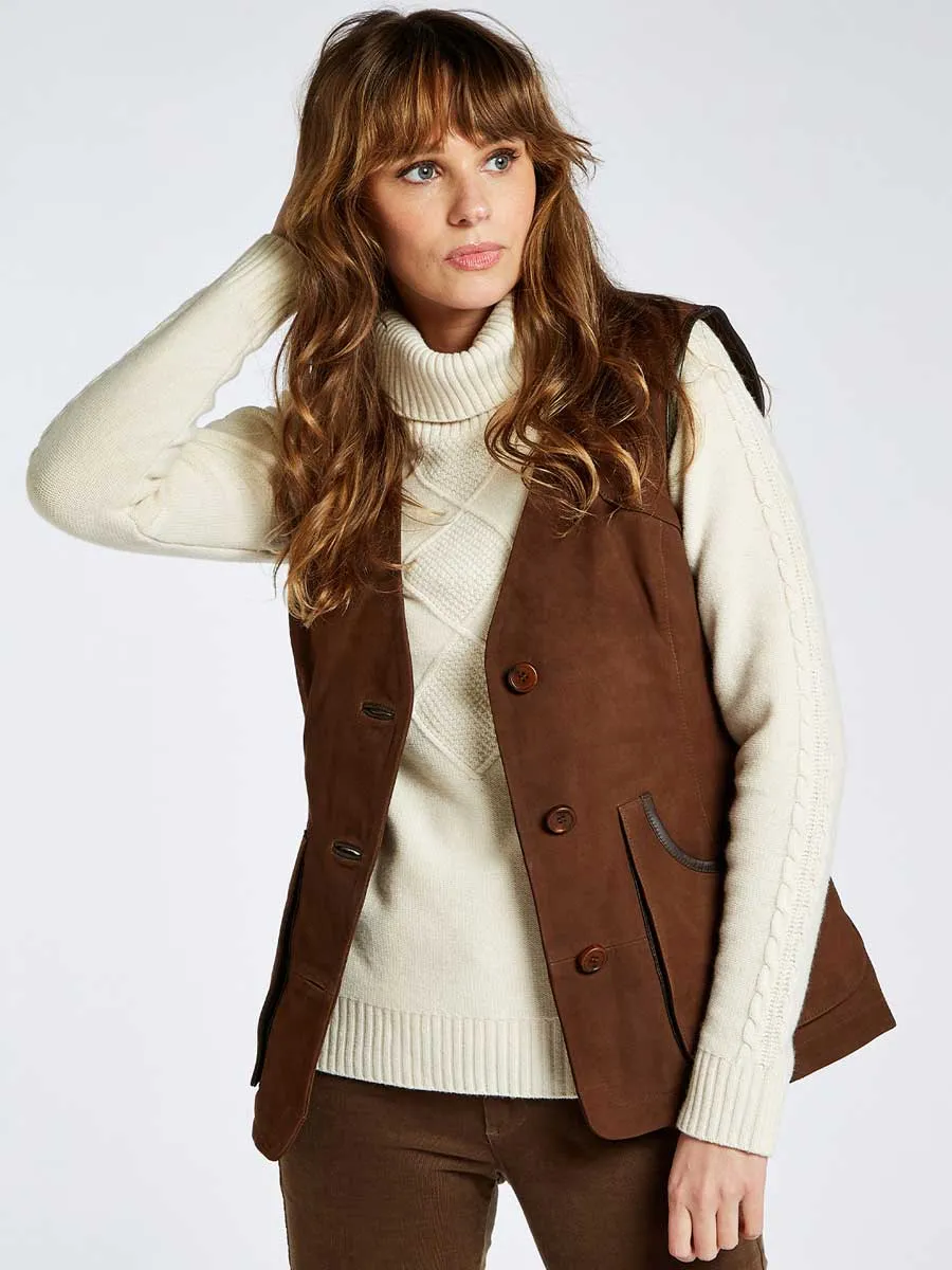 DUBARRY Allendale Leather Gilet - Women's - Walnut