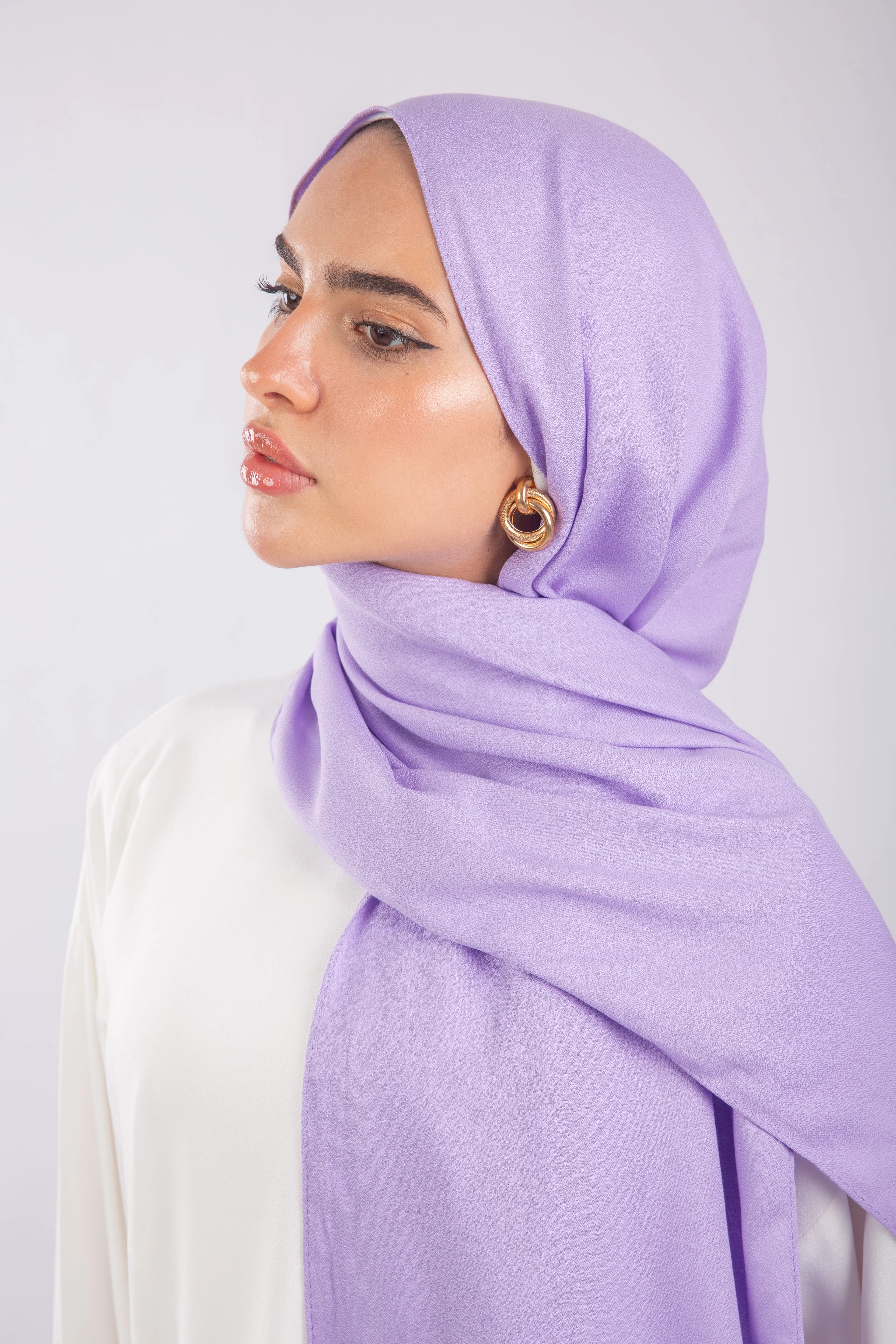 Elegance Modal Hijab -Periwinkle Purple