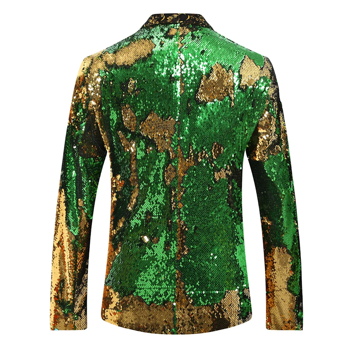 Fairy Green Shawl Collar Sequins Dance Party Jacket