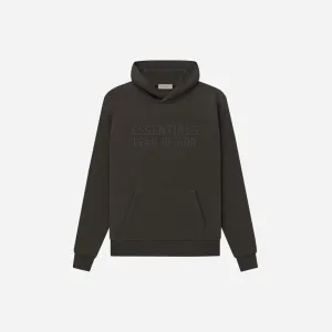 FEAR OF GOD ESSENTIALS HOODIE SS23 - OFF-BLACK