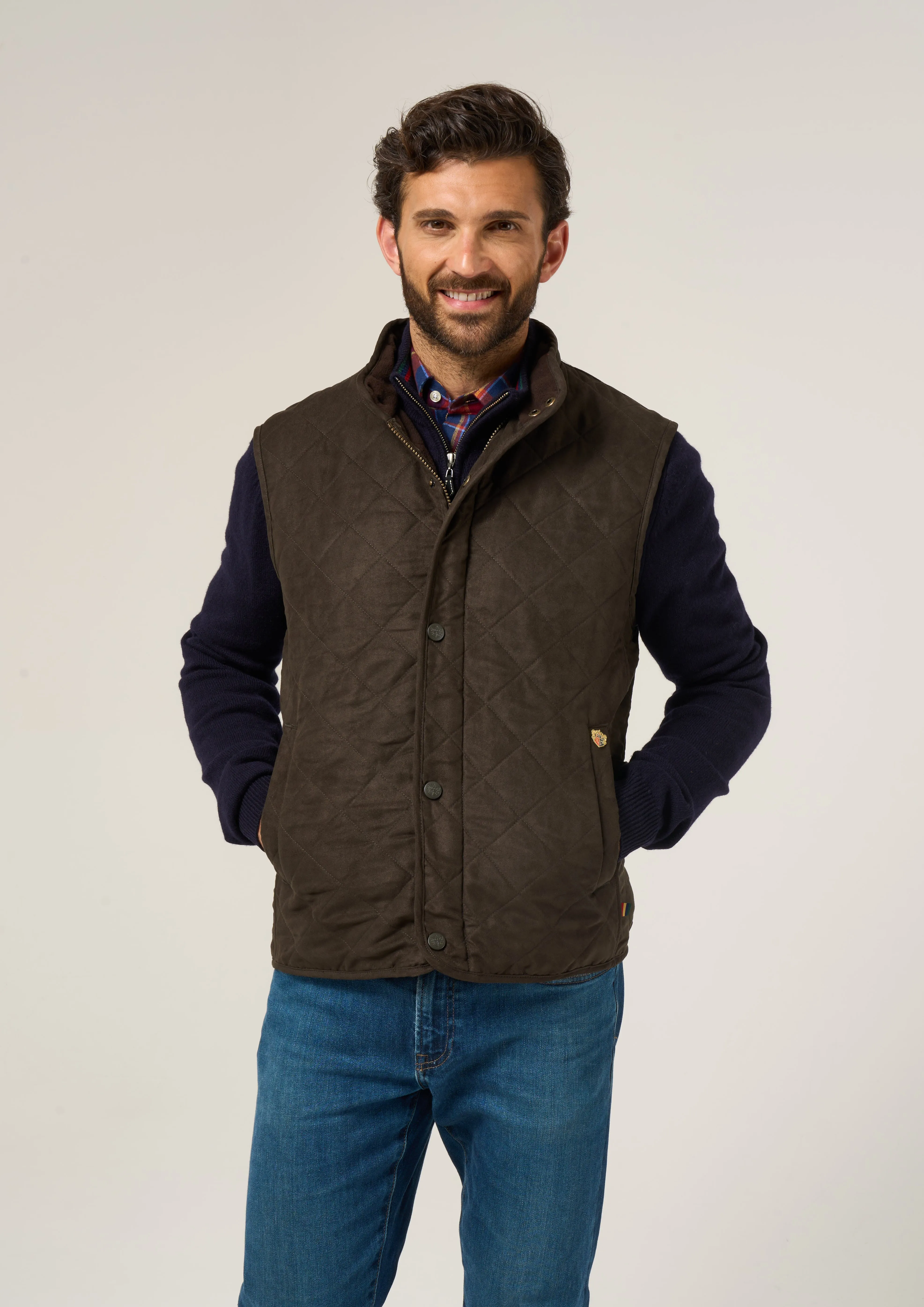 Felwell Men's Gilet In Olive - Regular Fit